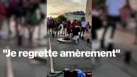 Cigarette allumée sur la tombe du Soldat inconnu: l'homme condamné à 3 mois de prison avec sursis