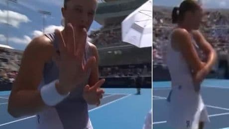 Iga Swiatek tells cameraman to stop filming her as Wimbledon champion removed clothes on court at Cincinnati Open