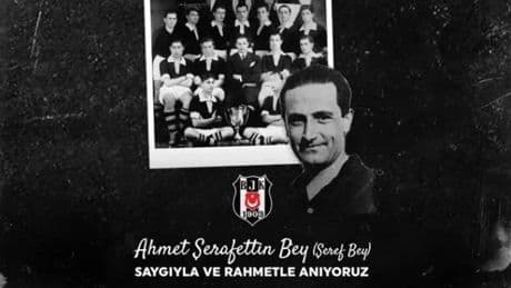 Beşiktaş, ilk kaptanı Şeref Bey'i andı