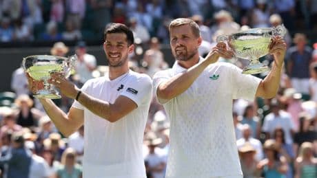 British duo make Wimbledon history with ‘incredible’ men’s doubles triumph
