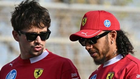 Charles Leclerc puts foot down straight after losing to Lewis Hamilton at Imola GP