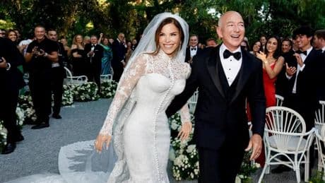Stars watch on as Jeff Bezos marries in Italy