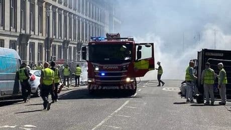 Fire crews race to large blaze in Edinburgh as smoke billows into sky