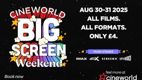 Book cinema tickets for just £4 with Cineworld