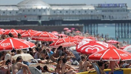 Six major UK weather warnings issued for 36C heatwave as temperatures higher than Barbados