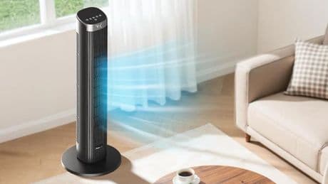 'Very quiet' £325 tower fan that 'cools the whole room quickly' drops to £76