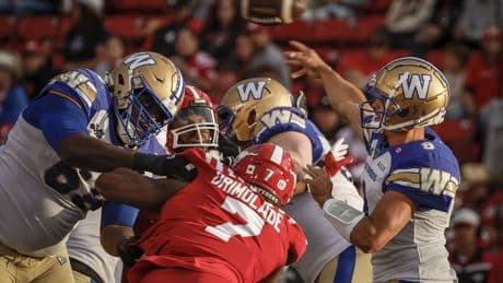 Well-rested Winnipeg Blue Bombers to welcome Calgary Stampeders