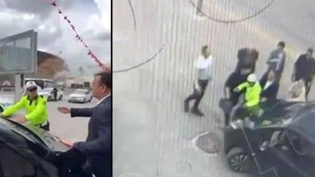 Ankara'da soruşturma başlatan görüntü! CHP'li vekilin şoförü, polisin üzerine araç sürdü iddiası