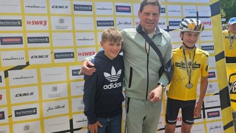 Söhne starten bei seinem Rennen - Dieses Foto macht Jan Ullrich stolz