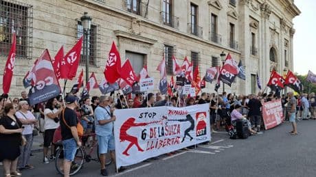 El grupo de sindicalistas de las 'Seis de la Suiza' obtienen el tercer grado y cumplirán su condena en régimen abierto