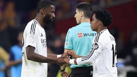 Seis partidos a Rüdiger, dos a Lucas Vázquez y Bellingham, sin sanción