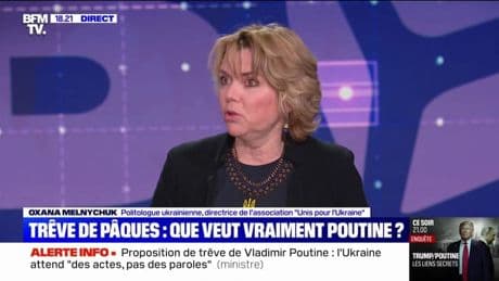 Cessez-le-feu ordonné par le président russe: "On n'a aucune confiance en Poutine", dit Oxana Melnychuk, politologue ukrainienne