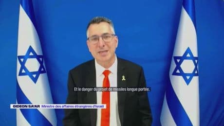 Conflit Israël-Iran: "La France a toujours compris le danger que représente le projet nucléaire iranien", indique Gideon Sa'ar, ministre des Affaires étrangères d'Israël