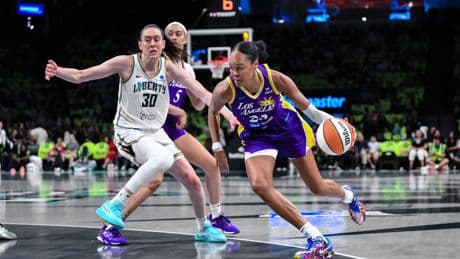 Liberty’s late rally not enough against Sparks as Breanna Stewart’s injury hangs over loss