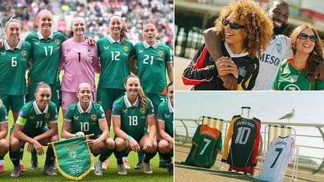 Iconic whiskey brand Jameson launches new Euros inspired football shirt collection to celebrate summer of women's sport