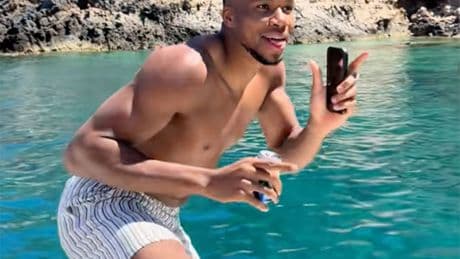 Unbothered Giannis Antetokounmpo parties in Greece with Bucks future unclear