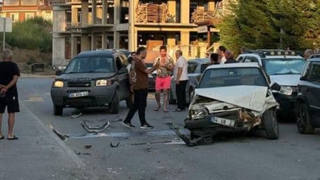 Cipiyle kocasının aracını hurdaya çevirdi!