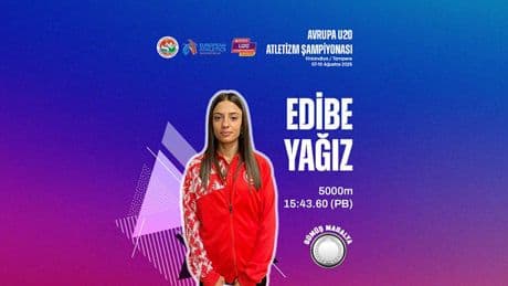 Milli atlet Edibe Yağız, Avrupa  U20 Atletizm Şampiyonası'nda gümüş madalya kazandı