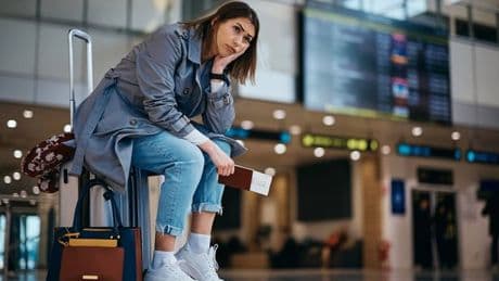 'I almost refused to board our plane after my partner did unforgivable thing'
