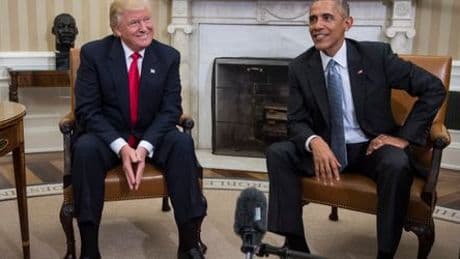 Donald Trump: US-Präsident verbreitet Fake-Video, in dem Obama festgenommen wird