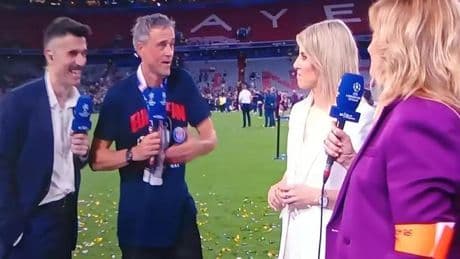 El 'zasca' de Luis Enrique a Susana Guasch: "Por ti poco..."