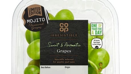 Co-op to launch range of grapes that taste like a Mojito cocktail