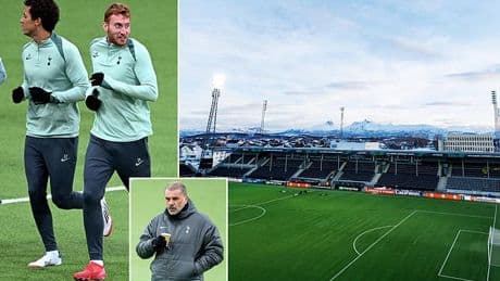 Bodo/Glimt's artificial surface will give Ange Postecoglou cause for caution, writes MATT BARLOW as Tottenham gear up for their crucial Europa League semi-final second leg in Norway