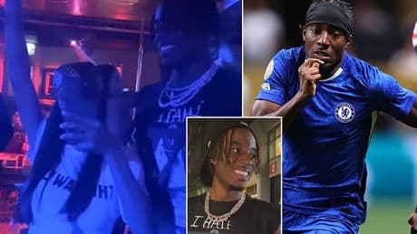 Chelsea star Noni Madueke spotted partying with influencer hours after Blues' Club World Cup opener against LAFC