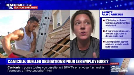 Canicule: une menuisière-charpentière déplore les limites du régime d’intempéries, "quand vous êtes artisan en solo, vous ne pouvez pas"