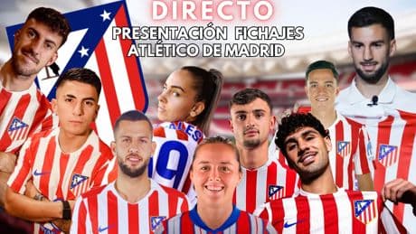 Presentación de los nuevos fichajes del Atlético de Madrid para la temporada 25/26, en directo