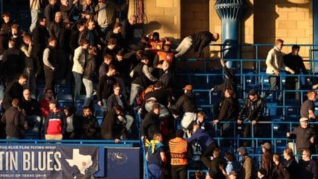 Chelsea fans demand action after Stamford Bridge chaos in European clash