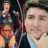 Smitten Justin Trudeau spotted in crowd at Katy Perry's Montreal concert with his daughter after viral date