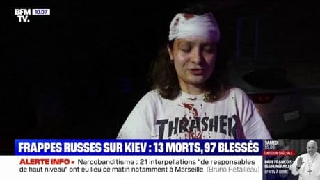 "Tout le monde était effrayé": cette rescapée ukrainienne témoigne après de violentes frappes russes sur Kiev
