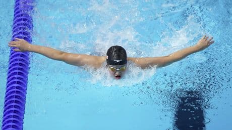 Zidi Yu, la perla china de la natación con solo 12 años, se cuelga el bronce en el relevo 4x200