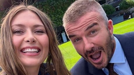 Wimbledon champion unrecognisable as she takes selfie with Sir David Beckham on Day One