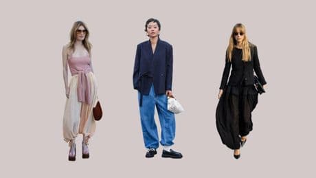 Los pantalones 'harem' triunfan en las calles de las capitales de la moda: así se combinan según las expertas