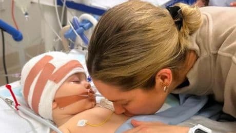 Neighbours star Erin McNaught shares update on baby son after brain tumour diagnosis
