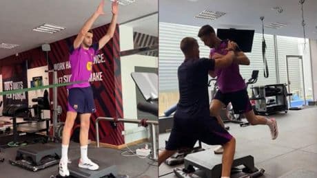 Joan García ya se entrena con el Barcelona
