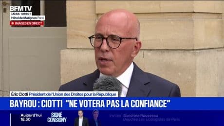 Boomers: "J'ai dit au Premier ministre que cette cible était injuste, un peu indigne et que ceux qui ont travaillé toute leur vie ne devaient pas être les boucs émissaires" assure Éric Ciotti
