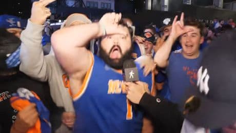 Knicks’ Karl-Anthony Towns shades Celtics with shirt during Subway Series appearance