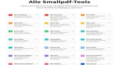 SmallPDF: PDFs kostenlos online bearbeiten und umwandeln (PDF in Word)