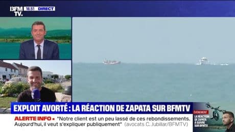 "Ce n'est que partie remise": Franky Zapata réagit après son échec de traversée de la Manche en Air scooter