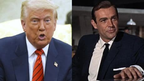 Trump imita a Sean Connery para decir que &quot;James Bond no tiene que temer&quot; con sus aranceles