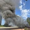 Grote dakbrand in Koekelberg: tram- en treinverkeer stilgelegd