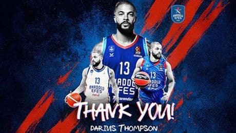 Anadolu Efes'te Thompson ile yollar ayrıldı!