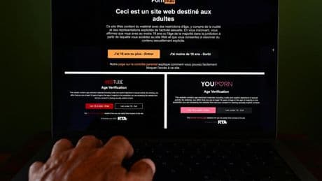 France's top porn sites protest new age verification rules by blacking out