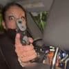 Terrifying moment Florida Uber driver pulls gun on female rapper who insulted her appearance