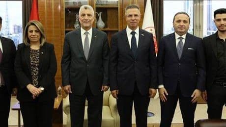Filistin Büyükelçisi Mustafa’dan Bakan Bolat’a veda ziyareti