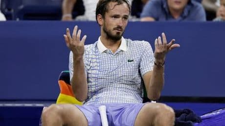 US Open: Daniil Medwedew muss mehr als 40.000 Dollar für Ausraster zahlen