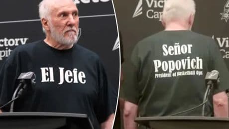Gregg Popovich embraces new role in first Spurs appearance since November stroke: ‘El Jefe’